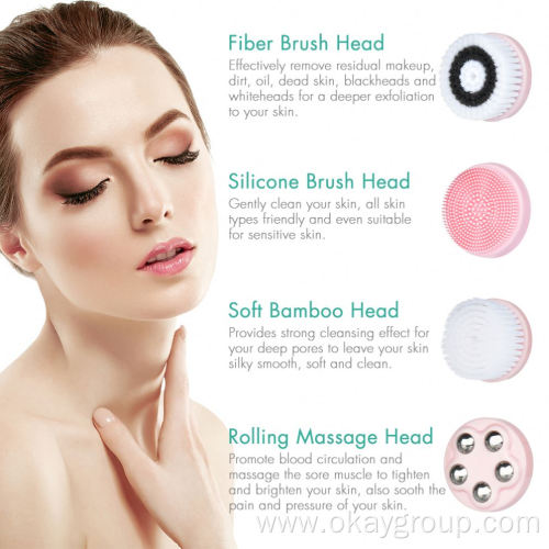 Mini Portable Electric Silicone Facial Cleansing brushes